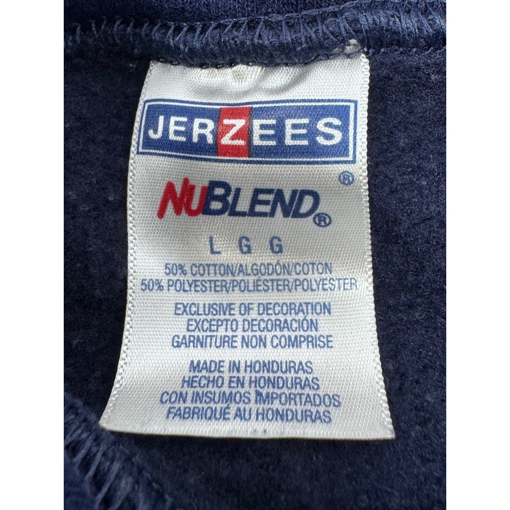 Jerzees NuBlend Gonzaga Bulldogs Hoodie Sweatshirt Mens Large Navy Blue Pullover - Picture 5 of 5